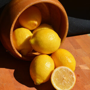 Meyer Lemon fruit and flesh